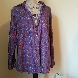 Chaps long sleeve button up shirt 2x